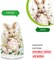 1 Pc Easter Tabletop Diamond Painting Ornament – Cute Bunny, Eggs & Flower Designs, Double-Sided Acrylic Stand-Up Desk Art for Home & Holiday Decor